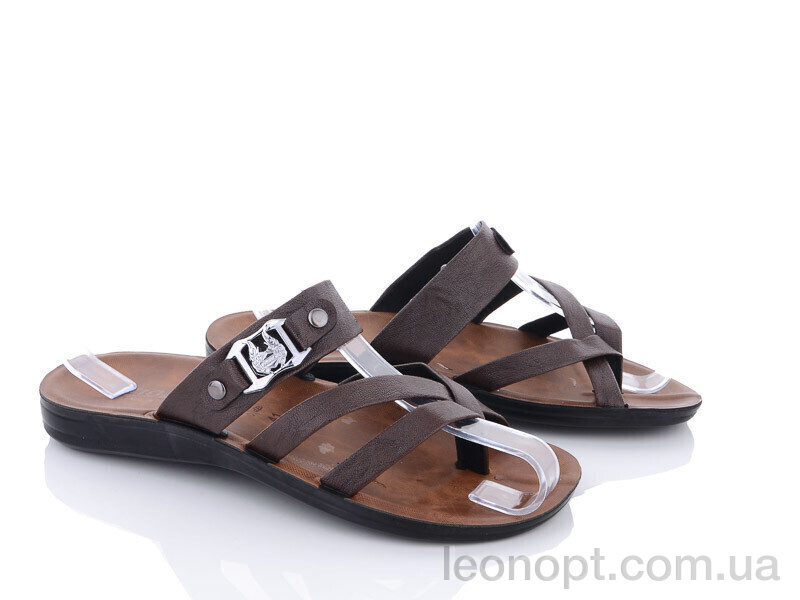 Шльопанці Makers Shoes 0316 коричневий