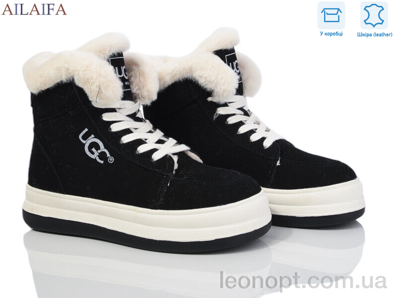 Угги Ailaifa 2252 black-beige