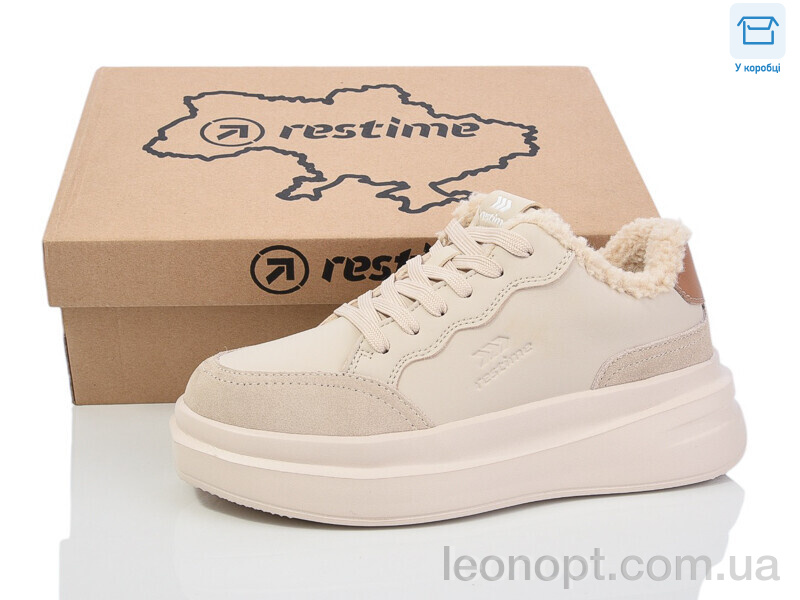 Кроссовки Restime HWZ24380 beige