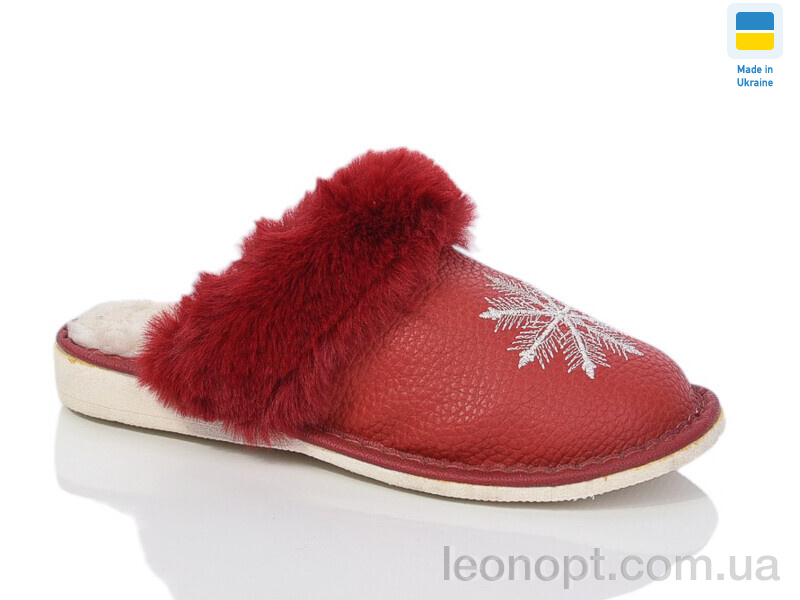 Тапки Lot Shoes Комнат. сніжинка червоний