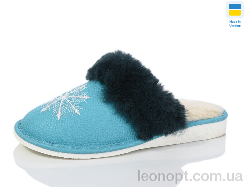 Тапки Lot Shoes Комнат. сніжинка бірюза
