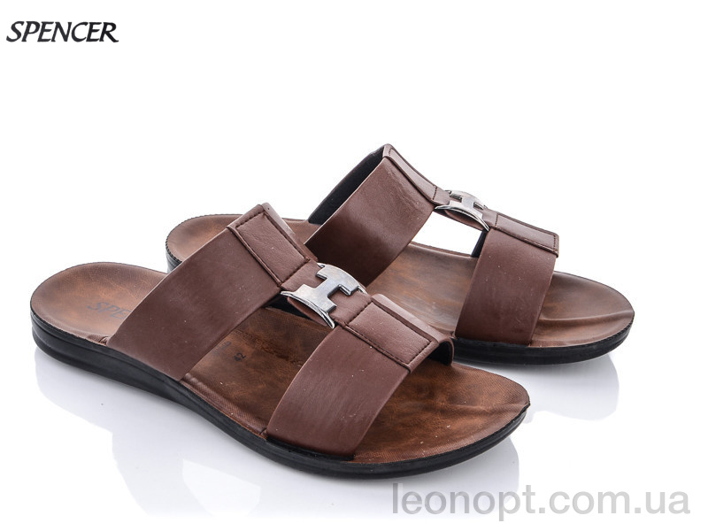 Шльопанці Spencer 10348 коричневыйй