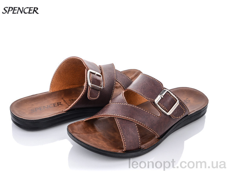Шльопанці Spencer 10461 коричневый