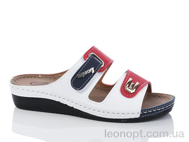 Шлепки Sali-2 502 white-red