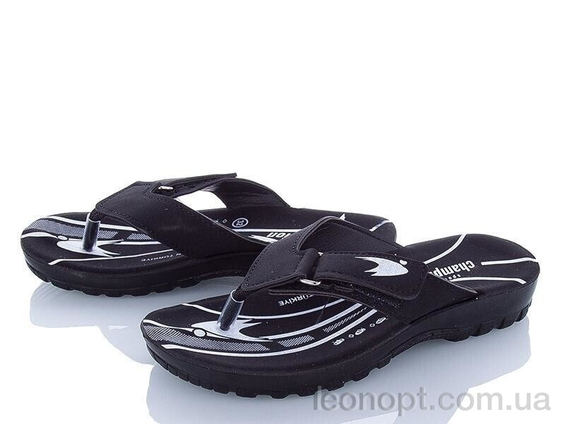 Шльопанці DeMur B6101 black