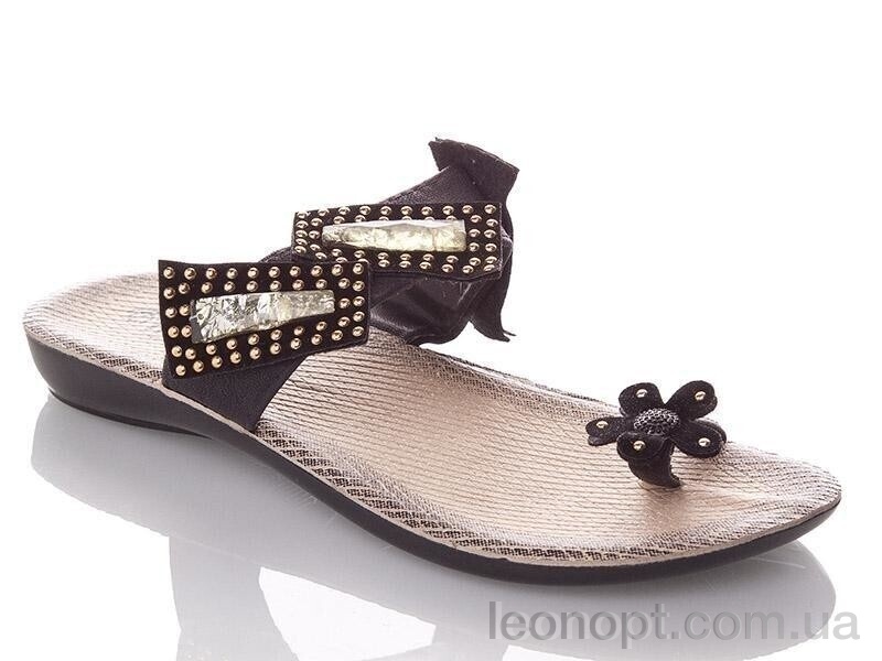 Шлепки DeMur W07200-black