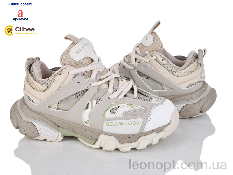 Кросівки Clibee-Doremi DC1101 beige-grey