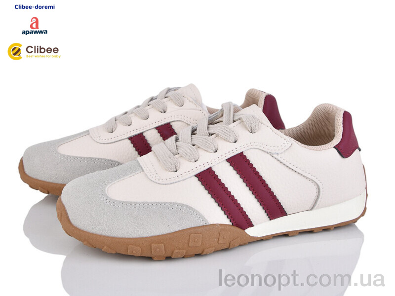 Кроссовки Clibee-Doremi DB3500-1 beige-red