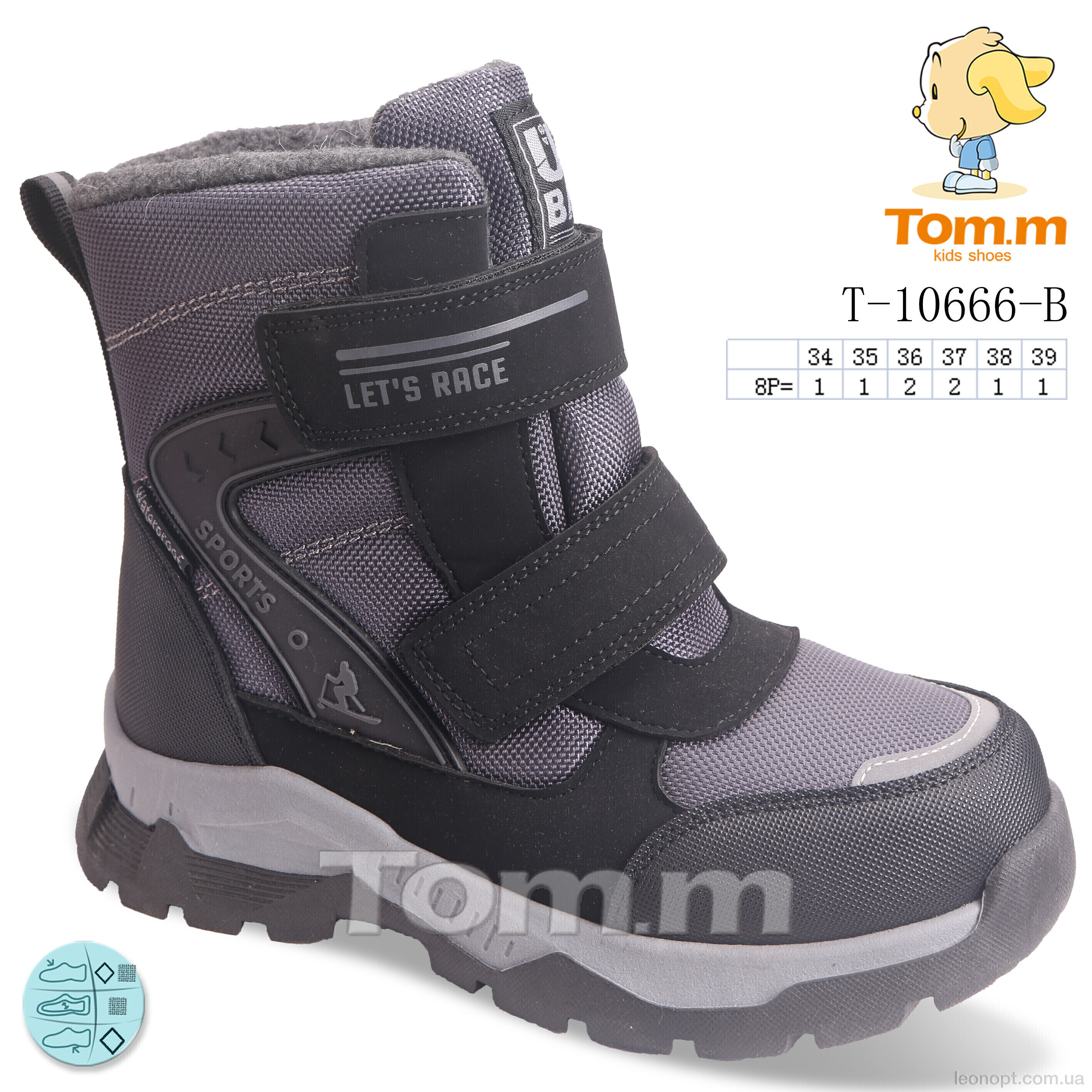 Ботинки Ok Shoes T-10666-B