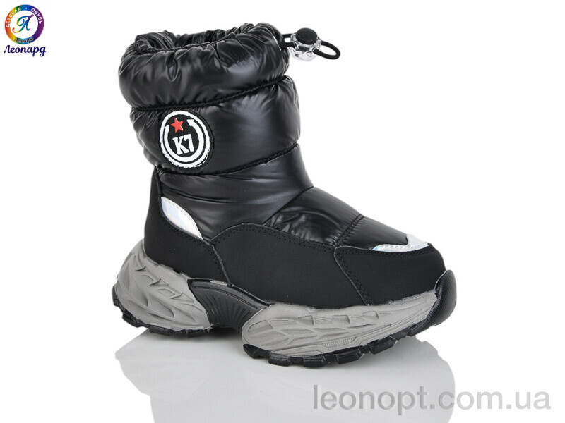 Дутики Леопард B11 black