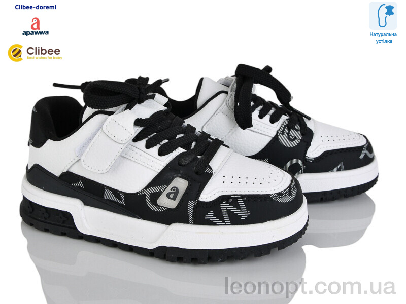 Кросівки Clibee-Doremi T861-2 black-white