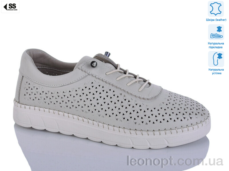 Кросівки SHERLOCK SOON 25068-1 silver-grey