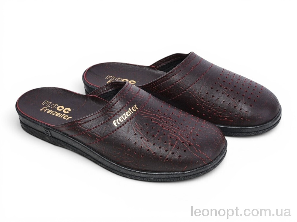 Шльопанці Rai shoes 95080501 бордовий