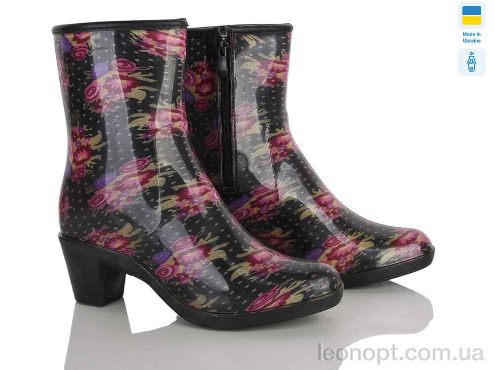 Гумове взуття Makers Shoes 001-228 чорний