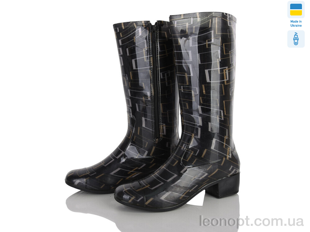 Гумове взуття Makers Shoes 002-188 чорний