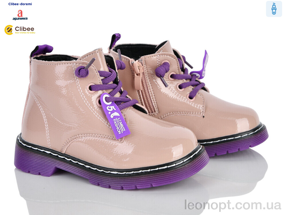 Черевики Clibee-Doremi ABC(P)708-1 pink фліс
