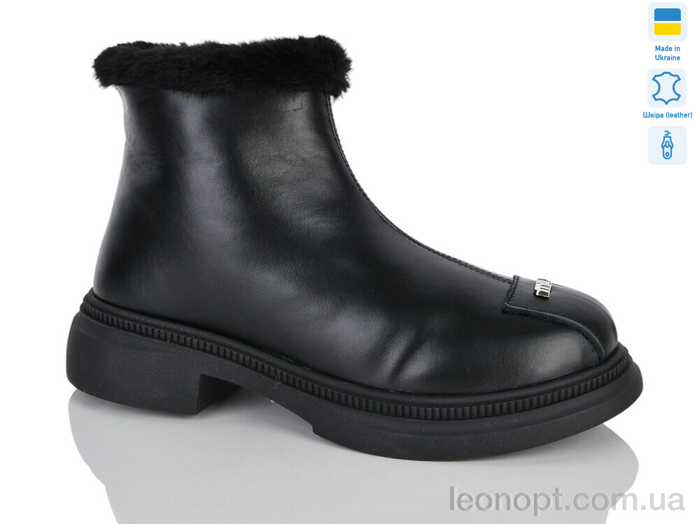 Черевики Sali 616-1 чорний к. зима