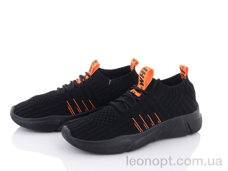 Кроссовки Violeta 185-1 black-orange