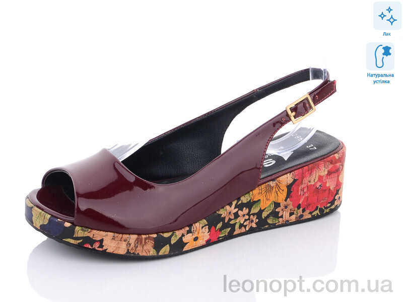 Босоніжки SHERLOCK SOON 2861 bordo