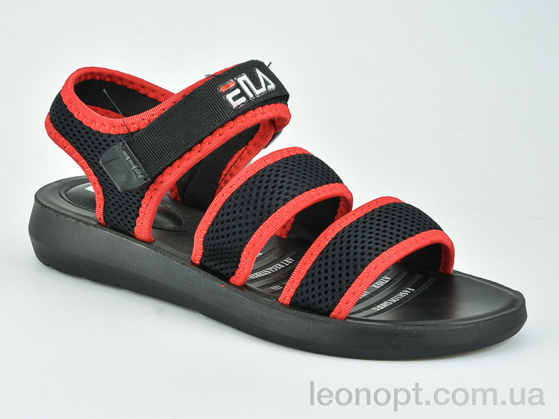 Босоніжки Violeta 103-7 black-red