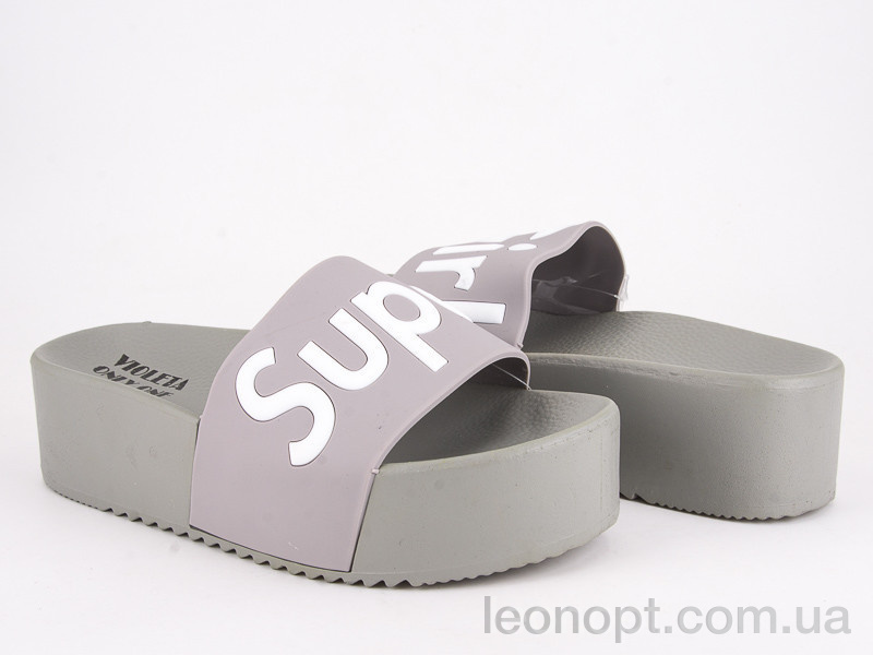 Шлепки Violeta 8-306 grey