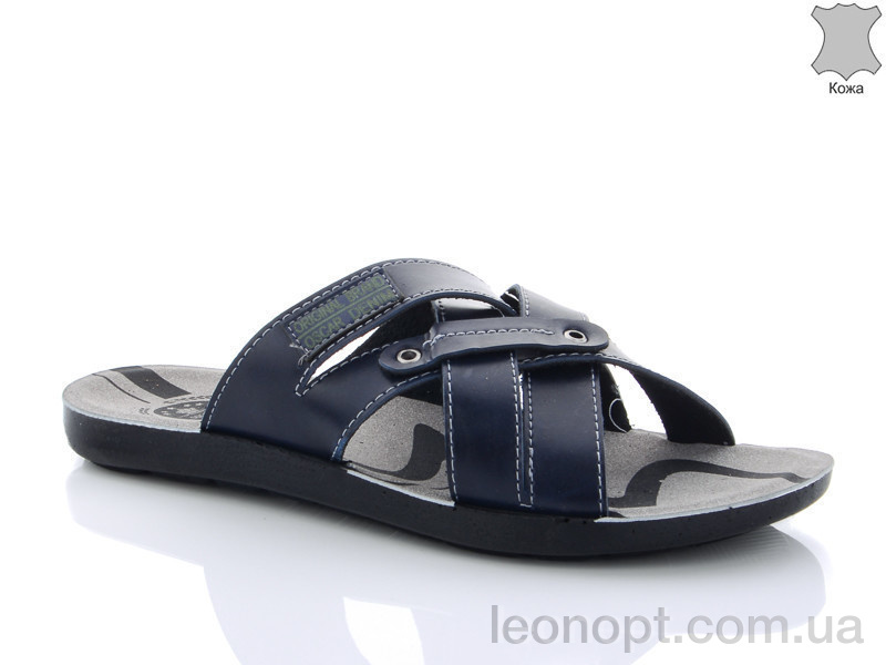 Шльопанці Oscar 5308E кожа blue