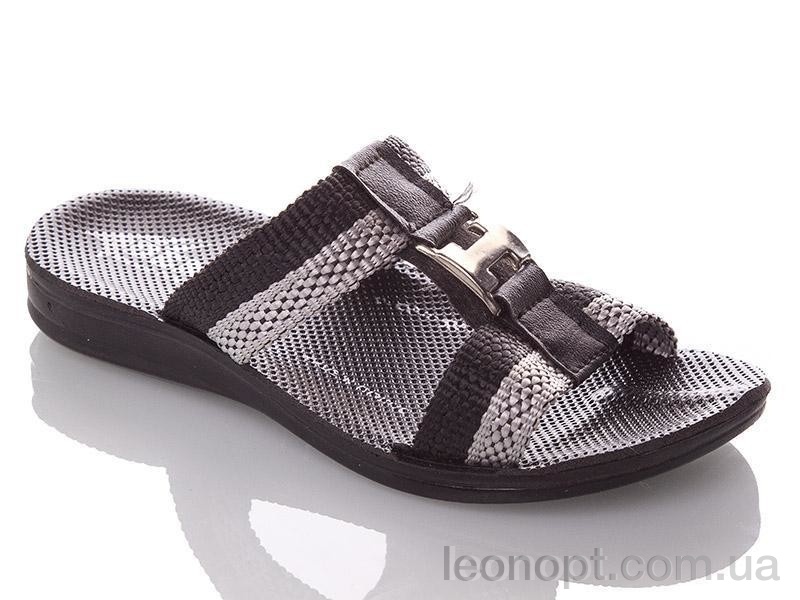 Шлепки DeMur BH-B-black-grey