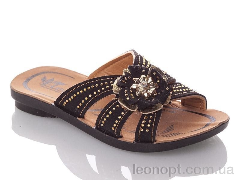 Шлепки DeMur GElena-N1B-black