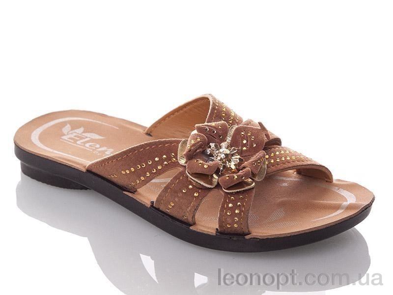 Шлепки DeMur GElena-N1B-brown