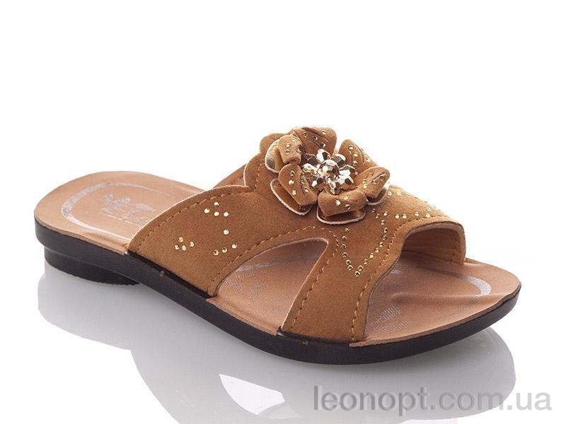 Шлепки DeMur GElena-N2A-brown