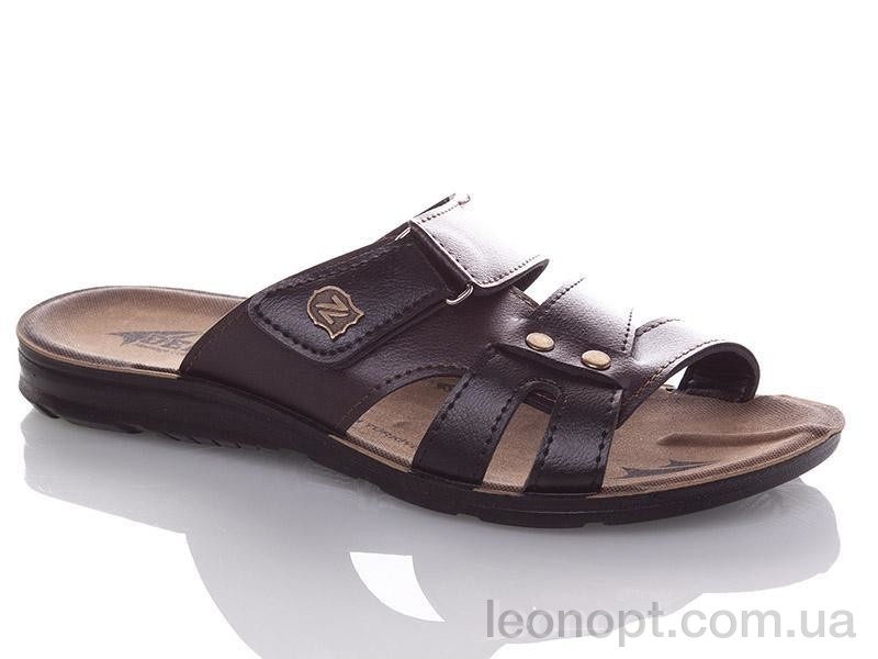 Шлепки DeMur M6843M-brown-black