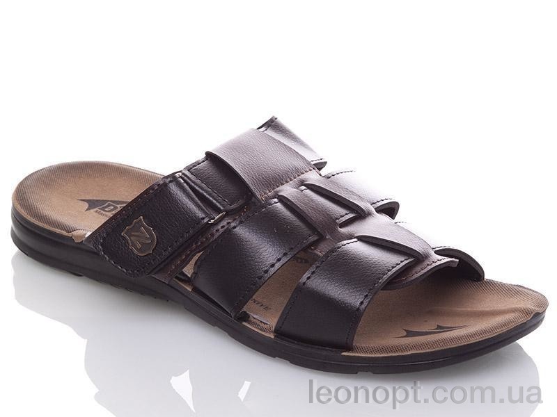 Шлепки DeMur M6850 black-brown