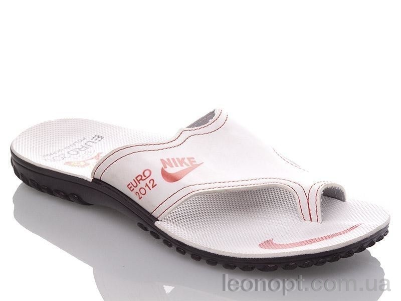 Шлепки DeMur MN white-bordo P