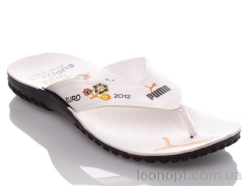 Шлепки DeMur MP white-orange V