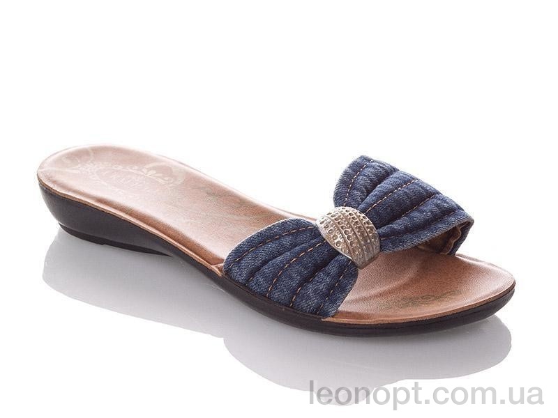 Шлепки DeMur W302-blue