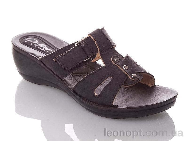Шлепки DeMur W314-black