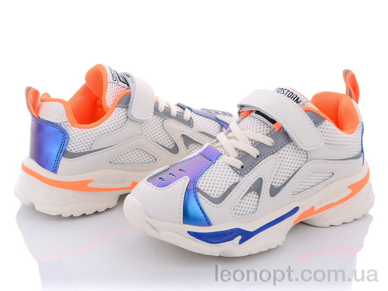 Кроссовки Violeta Q73-801 white-orange