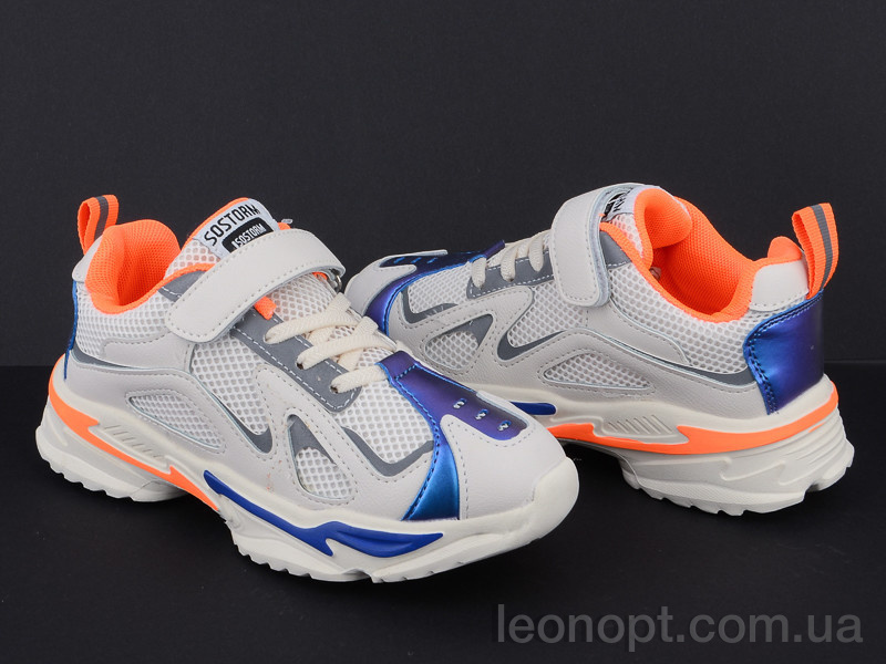 Кроссовки Violeta Q73-801 white-orange