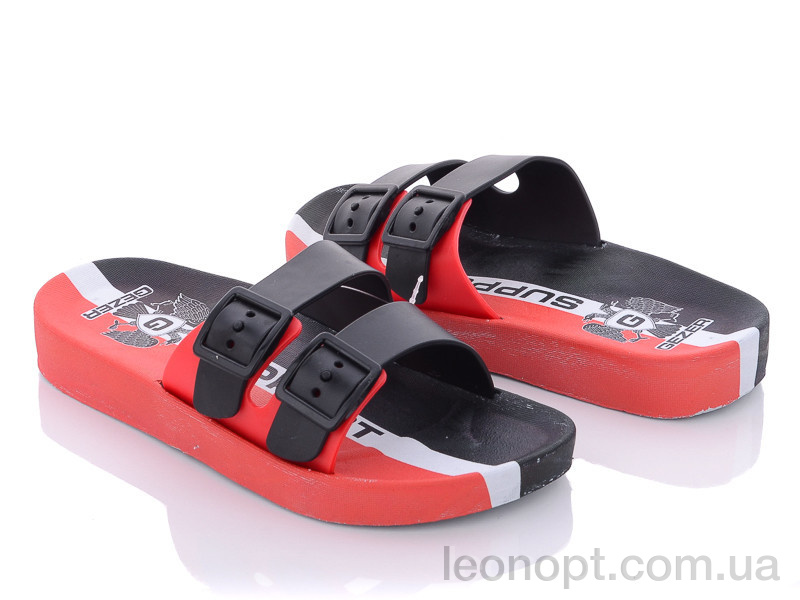 Шлепки Violeta 12329 black-red