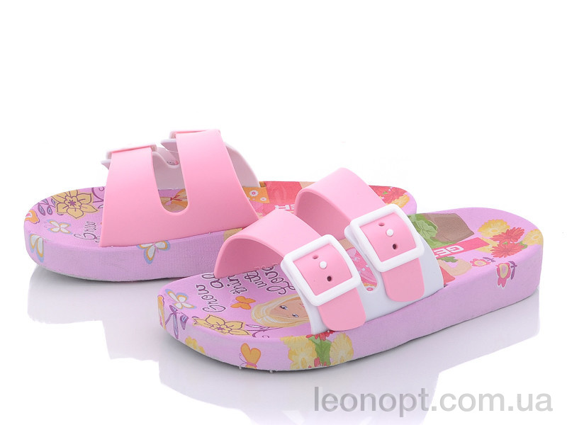 Шлепки Violeta 12331 pink-pink