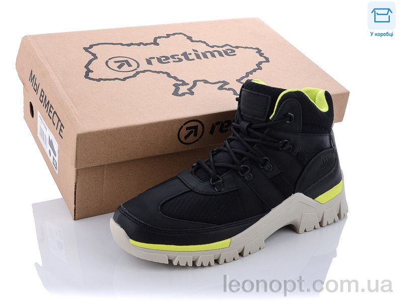Кросівки Restime SW021333 black-lemon