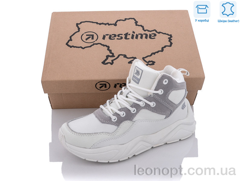 Черевики Restime PWZ21204 white-grey
