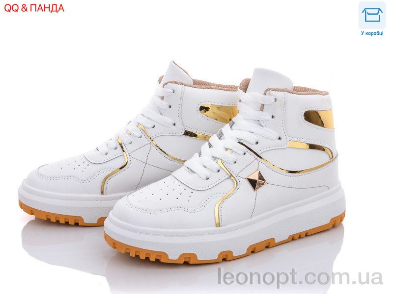 Кросівки QQ shoes BK72 white-gold
