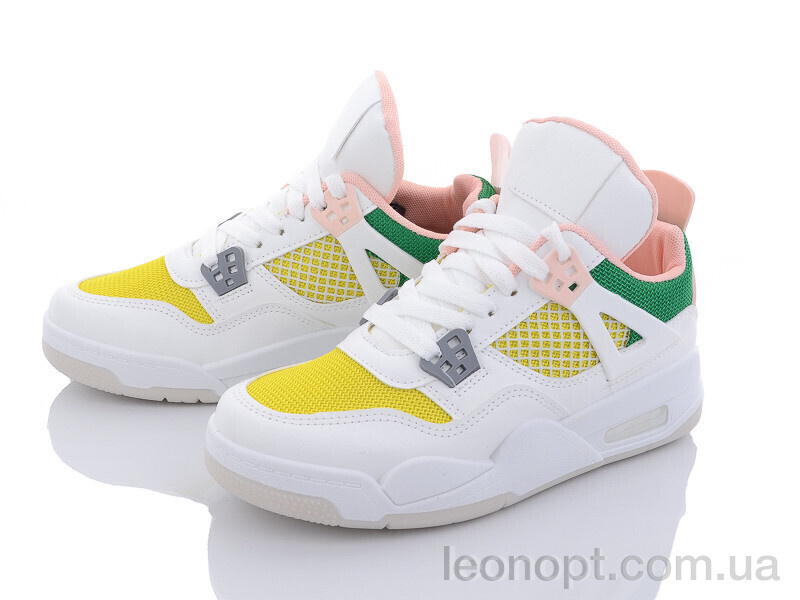 Кросівки Violeta 143-24 white-yellow-green