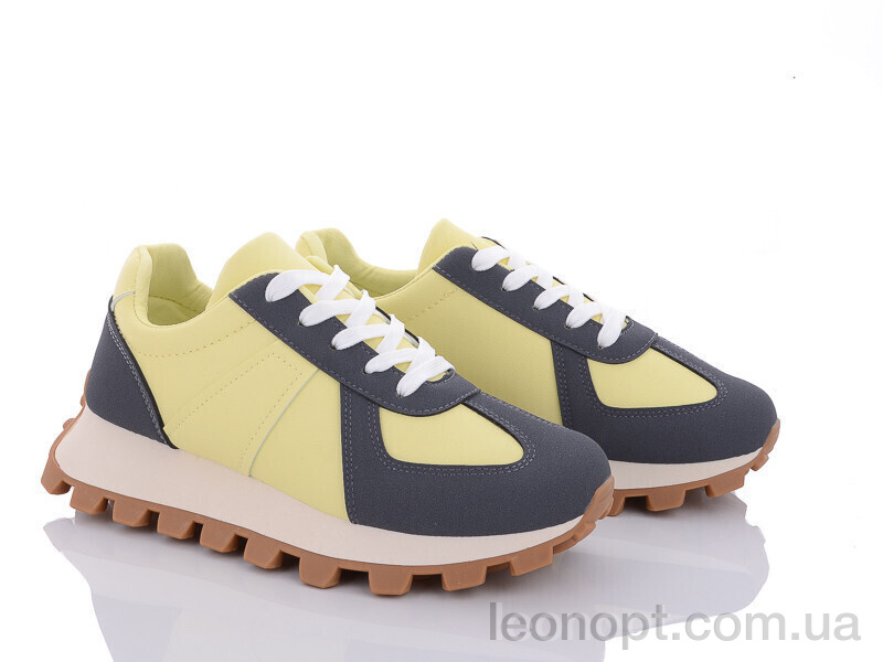 Кроссовки Violeta 149-9-5 black-yellow