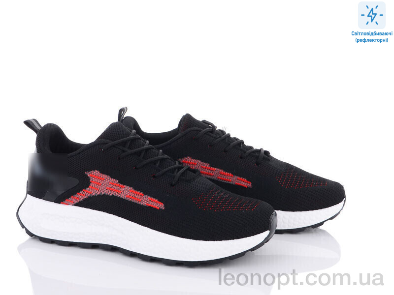 Кроссовки Violeta 143-28 black-red