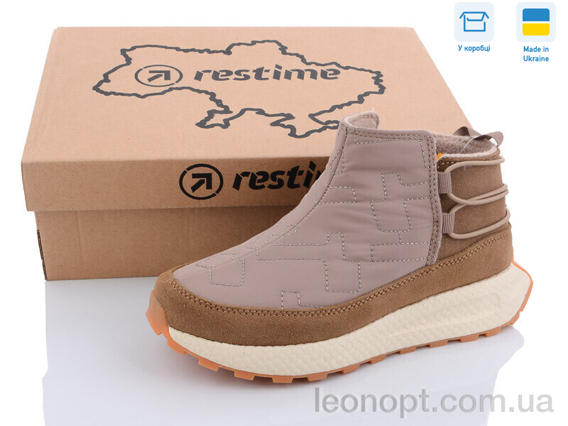 Черевики Restime TWZ23235 beige