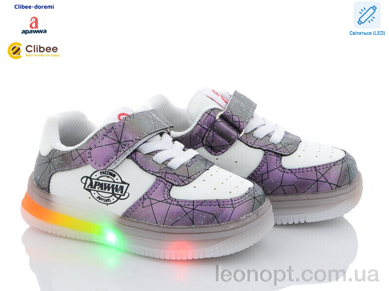 Кросівки Clibee-Doremi C61-2 purple LED