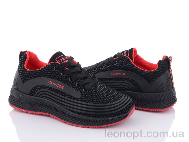 Кросівки Violeta 197-141 black-red