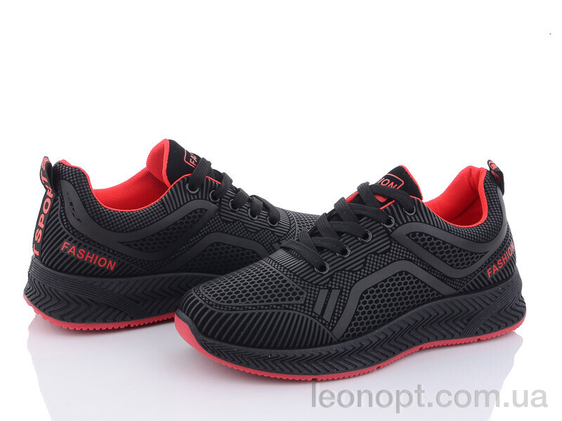 Кросівки Violeta 197-143 black-red